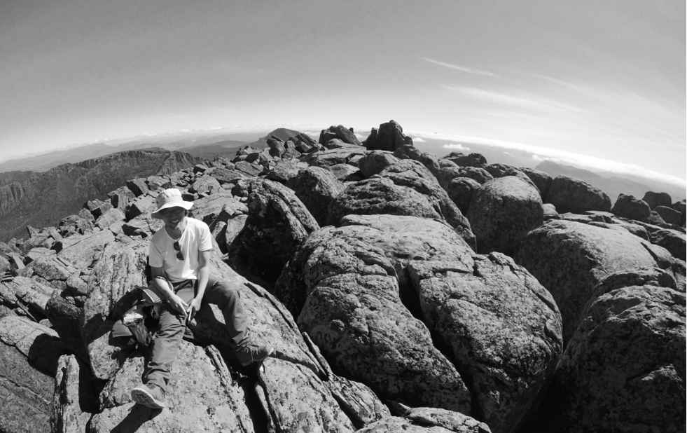 Professor Can Seng Ooi on Mount Ossa, Tasmania, March 2019